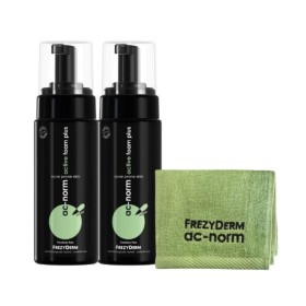 FREZYDERM Promo Ac-Norm Active Foam Plus Ενεργός Αφρός Καθαρισμού Προσώπου για Λιπαρές Επιδερμίδες 2x150ml & Δώρο Αντιβακτηριακή Πετσέτα