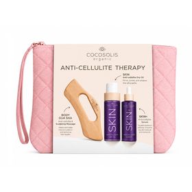 Cocosolis Promo Skin Anticellulite Dry Oil 110ml & Anti-Cellulite Serum Booty & Thighs 100ml & Body Gua Sha Massager 1 Τεμάχιο & Δώρο Pink Pouch 1 Τεμάχιο