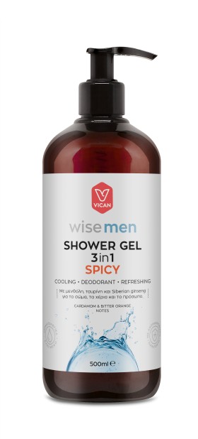 Vican Wise Men Shower Gel Spicy Αφρόλουτρο 500ml