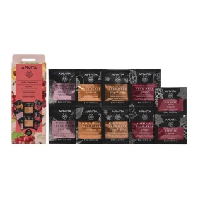 APIVITA Promo Vitality Snack Royal Jelly Face Mask 2x8ml & Apricot Scrub 2x8ml & Pink Clay Face Mask 2x8ml & Grape Face Mask 2x8ml & Grape Eye Mask 2x2ml