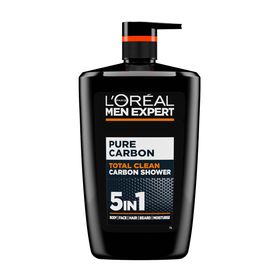 Loreal Men Expert Carbon Protect Shower Gel Αφρόλουτρο & Σαμπουάν για Πρόσωπο & Σώμα & Μαλλιά 1lt Loreal Men Expert Carbon Protect Shower Gel Αφρόλουτρο & Σαμπουάν για Πρόσωπο & Σώμα & Μαλλιά 1lt