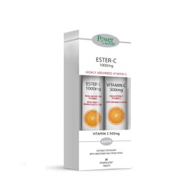 POWER HEALTH Set Ester-C Stevia 1000mg 20 Effervescent Tablets & Gift Vit C 500mg 20 Effervescent Tablets