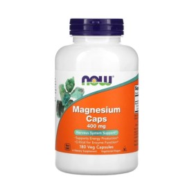 Now Magnesium 400mg 180 Φυτικές Κάψουλες
