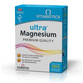 Vitabiotics Ultra Magnesium 375mg Συμπλήρωμα με Μαγνήσιο 60 Ταμπλέτες