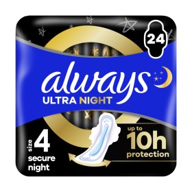 Always Ultra Secure Night Σερβιέτες Μέγεθος 4 24 Σερβιέτες