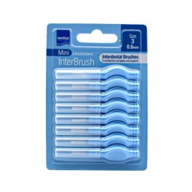 Intermed Mini Ergonomic Interbrush Size 3 Μεσοδόντια Βουρτσάκια 0.6mm Χρώμα Γαλάζιο 8 Τεμάχια