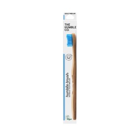 The Humble Co Humble Brush Bamboo Toothbrush Medium Οδοντόβουρτσα Ενηλίκων Μπλε 1 Τεμάχιο