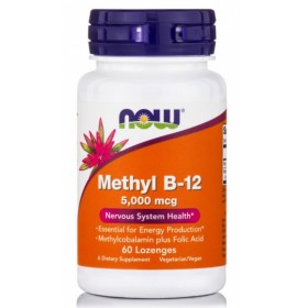 NOW Methyl B-12 5000mcg 60 lozenges