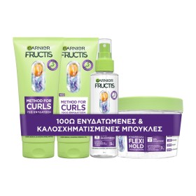 Garnier Fructis Promo Method For Curls 4 Step Bundle Βήμα 1 Σαμπουάν 200ml & Βήμα 2 Κρέμα Μαλλιών 200ml & Βημα 3 Gel Ενυδάτωσης 370ml & Βήμα 4 Σπρέι Αναζωογόνησης 150ml Garnier Fructis Promo Method For Curls 4 Step Bundle Βήμα 1 Σαμπουάν 200ml & Βήμα 2 Κρέμα Μαλλιών 200ml & Βημα 3 Gel Ενυδάτωσης 370ml & Βήμα 4 Σπρέι Αναζωογόνησης 150ml