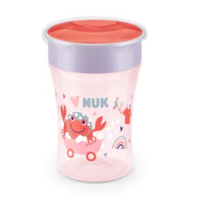 Nuk Magic Cup Κόκκινο με Καβουράκι Κύπελλο με Εύκολη Ροή 8m+ 230ml [10.751.138]