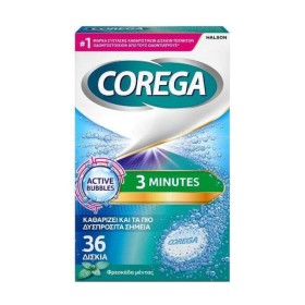 Corega 3 Minutes Καθαριστικά Δισκία για Τεχνητή Οδοντοστοιχία 36 Δισκία Corega 3 Minutes Καθαριστικά Δισκία για Τεχνητή Οδοντοστοιχία 36 Δισκία
