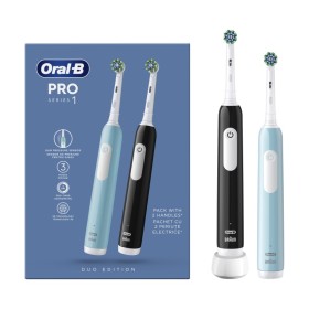 Oral-B Promo Pro Series 1 Duo Ηλεκτρικές Οδοντόβουρτσες Μαύρη & Μπλε 2 Τεμάχια
