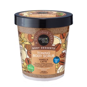 Organic Shop Body Desserts Toning Body Scrub Vanilla Latte Τονωτικό Απολεπιστικό Σώματος 450ml