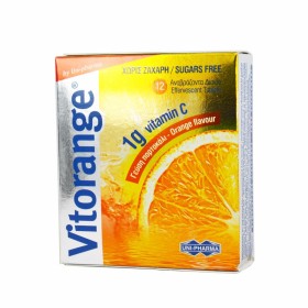 UNI-PHARMA Vitorange 1g Vitamin C 12 Αναβράζοντα Δισκία
