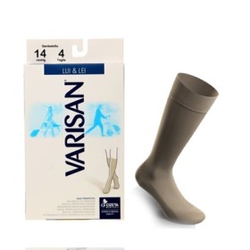 VARISAN Lul/Lei Chiaro-4 129 Women's & Men's Graduated Compression Socks Beige 1 Pair