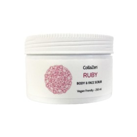 COLLAZEN Ruby Body & Face Scrub Exfoliating Cream with Marshmallow Scent 250ml