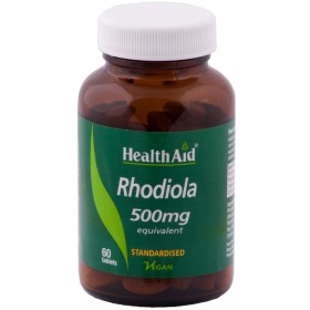 HEALTH AID Rhodiola 500 mg Συμπλήρωμα Ρύθμισης για Καλή Διάθεση  60 ταμπλέτες