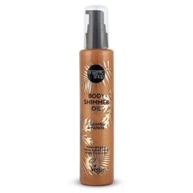 Organic Shop Body Shimmer Dry Oil Caramel & papaya Vegan Ξηρό Λάδι Σώματος για Λάμψη 100ml