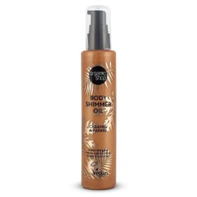 ORGANIC SHOP Body Shimmer Dry Oil Caramel &  Papaya Vegan Ξηρό Λάδι Σώματος για Λάμψη 100ml