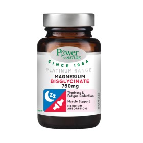 Power Health Platinum Range Magnesium Bisglycinate 750mg Συμπλήρωμα Διατροφής με Μαγνήσιο 60 Κάψουλες