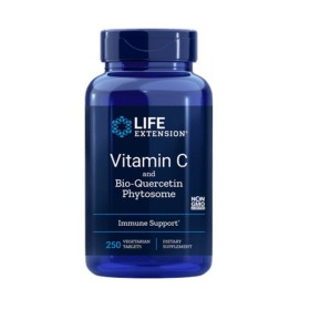 LIFE EXTENSION Vitamin C And Bio-Quercetin Phytosome 250 Φυτικές Κάψουλες
