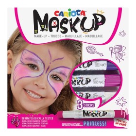 Τσαγκο Σετ Αποκριάτικες Βαφές Προσώπου Carioca Mask Up Μωβ-Ροζ-Λευκό 3 Τεμάχια