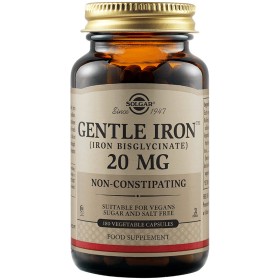 SOLGAR Gentle Iron 20mg 180 Herbal Capsules