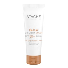 Atache Be Sun Gel-Cream Color Spf 50+ Αντηλιακή Κρέμα Προσώπου με Χρώμα για Μεικτή/λιπαρή Επιδερμίδα 50ml