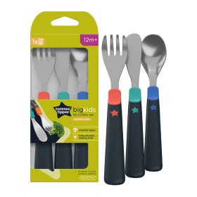 Tommee Tippee Grown Up 1st Cutlery Set Παιδικά Μεταλλικά Μαχαιροπίρουνα για 12m+ 3 Τεμάχια Tommee Tippee Grown Up 1st Cutlery Set Παιδικά Μεταλλικά Μαχαιροπίρουνα για 12m+ 3 Τεμάχια