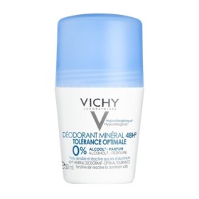VICHY Deodorant Mineral 48h Roll On Deodorant Without Aluminum Salts for Sensitive Skin 50ml