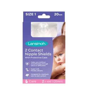LANSINOH Contact Nipple Shields False nipples 20mm 2 Pieces
