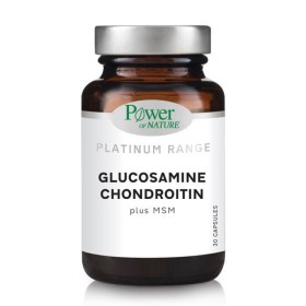POWER OF NATURE Platinum Range Glucosamine Chondroitin & MSM για την Υγεία των Αρθρώσεων 30 Κάψουλες
