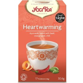 YOGI TEA Heartwarming Organic Tea for Stimulation & Energy 17 Sachets 30.6g