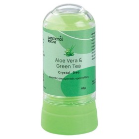 Panthenol Extra Aloe Vera & Green Tea Crystal Deo Φυσικός Αποσμητικός Κρύσταλλος 80g