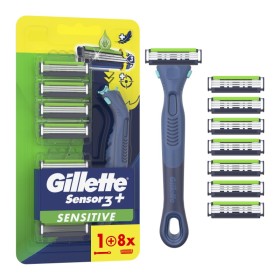 Gillette Sensor3+ Sensitive Ανδρική Ξυριστική Μηχανή & 8 Ανταλλακτικές Κεφαλές 1 Τεμάχιο Gillette Sensor3+ Sensitive Ανδρική Ξυριστική Μηχανή & 8 Ανταλλακτικές Κεφαλές 1 Τεμάχιο