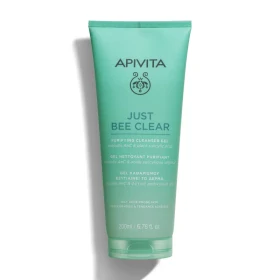 Apivita Just Bee Clear Purifying Face Cleanser Gel Καθαρισμός Προσώπου για Λιπαρό Δέρμα με Τάση Ακμής 200ml