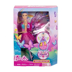 Mattel Barbie Κούκλα Μπαλαρίνα Πεταλούδα Dance & Flutter 2 σε 1 για 3+ Ετών