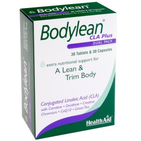 HEALTH AID Bodylean CLA Plus Dietary Supplement for Slimming 30 Capsules & 30 Tablets