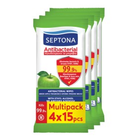Septona Promo Antibacterial Hand Wipes Aντιβακτηριακά Mαντηλάκια Xεριών Πράσινο Μήλο 2x15 & (Δώρο 2x15) Septona Promo Antibacterial Hand Wipes Aντιβακτηριακά Mαντηλάκια Xεριών Πράσινο Μήλο 2x15 & (Δώρο 2x15)