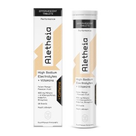 Aletheia High Sodium Electrolytes & Vitamins & Caffeine Ηλεκτρολύτες με Γεύση Μάνγκο & Φρούτα του Πάθους 18 Αναβράζοντα Δισκία Aletheia High Sodium Electrolytes & Vitamins & Caffeine Ηλεκτρολύτες με Γεύση Μάνγκο & Φρούτα του Πάθους 18 Αναβράζοντα Δισκία