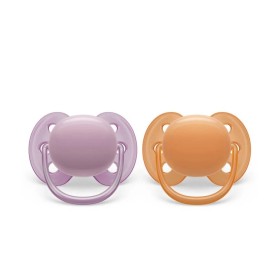 Philips Avent Ultra Soft Πιπίλες Σιλικόνης για Κορίτσι 6-18m 2 Τεμάχια [Scf091/33]