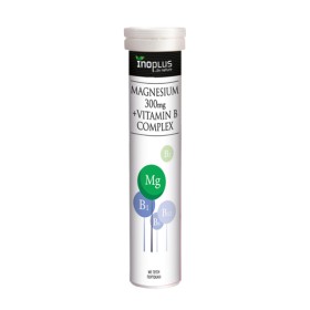 Inoplus Magnesium 300mg & Vitamin B Complex για το Νευρικό Σύστημα 20 Αναβράζοντα Δισκία Inoplus Magnesium 300mg & Vitamin B Complex για το Νευρικό Σύστημα 20 Αναβράζοντα Δισκία
