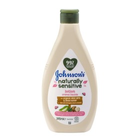 JOHNSONS Naturally Sensitive Moisturizing Body Lotion for the Whole Family with Aloe Vera & Shea Butter 395ml