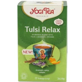 YOGI TEA Tulsi Relax Βιολογικό Τσάι για Χαλάρωση 17 Φακελάκια 30.6g