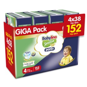 Babylino Sensitive Cotton Soft Pants Unisex No4 Πάνες Βρακάκι Maxi 7-13kg 152 Τεμάχια [ Monthly Pack ]