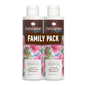 Messinian Spa Promo Shea Butter & Orange & Vanilla Orchid & Blueberry Αφρόλουτρο με Άρωμα Πορτοκάλι & Βανίλια Ορχιδέα & Μύρτιλο 2x250ml Messinian Spa Promo Shea Butter & Orange & Vanilla Orchid & Blueberry Αφρόλουτρο με Άρωμα Πορτοκάλι & Βανίλια Ορχιδέα & Μύρτιλο 2x250ml