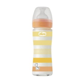Chicco Bottle Well Being Anti-Colic System Μπιμπερό Γυάλινο 0m+ 240ml