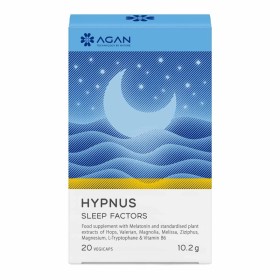 Agan Hypnus Sleep Factors με Μελατονίνη για την Βελτίωση του Ύπνου 20 Φυτικές Κάψουλες