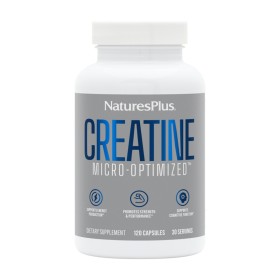 Natures Plus Creatine Monohydrate για Ενίσχυση της Απόδοσης & της Μυϊκής Δύναμης 120 Κάψουλες