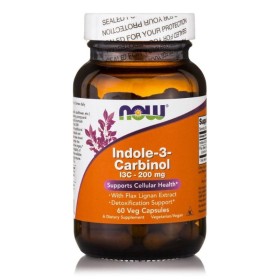Now Indole-3-Cardinol I3c 200mg Αντιοξειδωτικό Συμπλήρωμα κατά των Ελεύθερων Ριζών 60 Κάψουλες